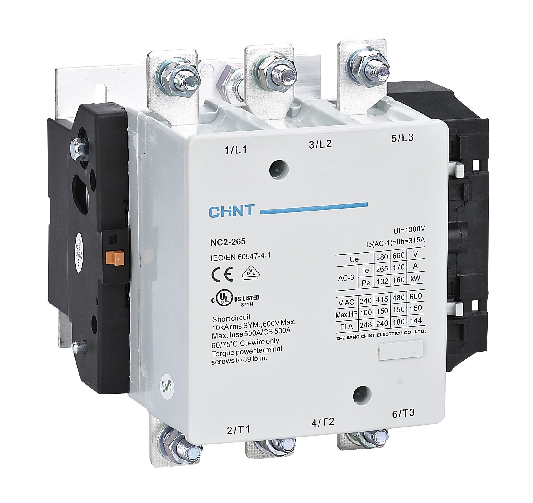 236732, NC2-265 Kontaktör, 132kW, 265A