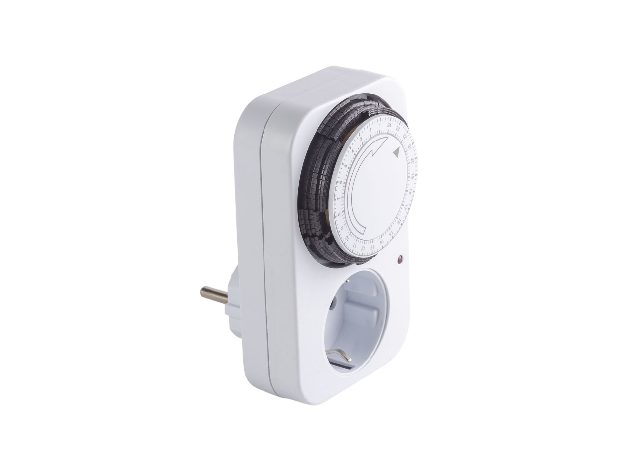 Mekanik Zaman Ayarlı Priz, 16A, Çocuk Korumalı, 220V