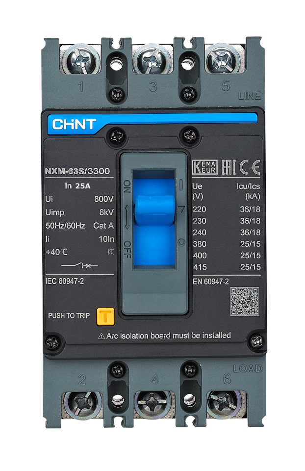 25 Amper TMŞ, Kompakt Şalter, 3x25 A, 205885