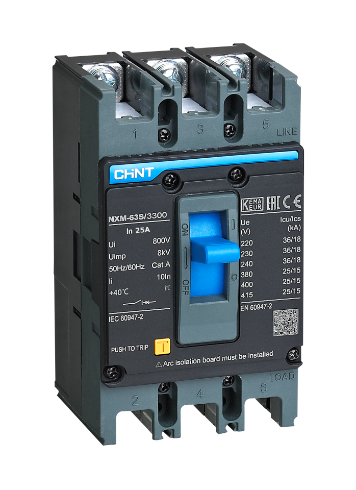 25 Amper TMŞ, Kompakt Şalter, 3x25 A, 205885
