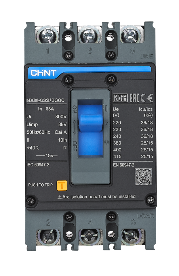 63 Amper TMŞ, Kompakt Şalter, 3x63 A, 205889