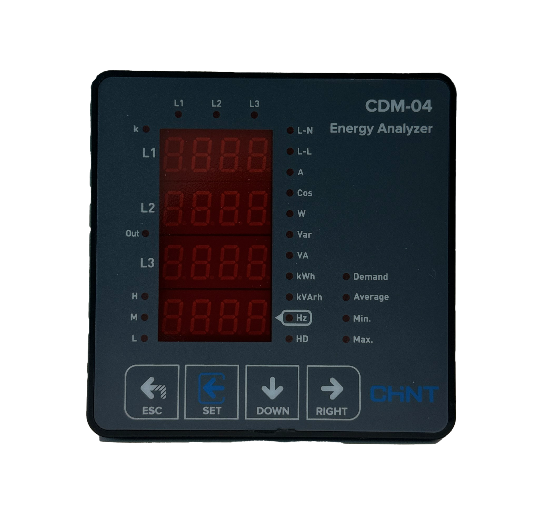 Pano Tipi Enerji Analizörü, 3 Fazlı, Dijital, 500771