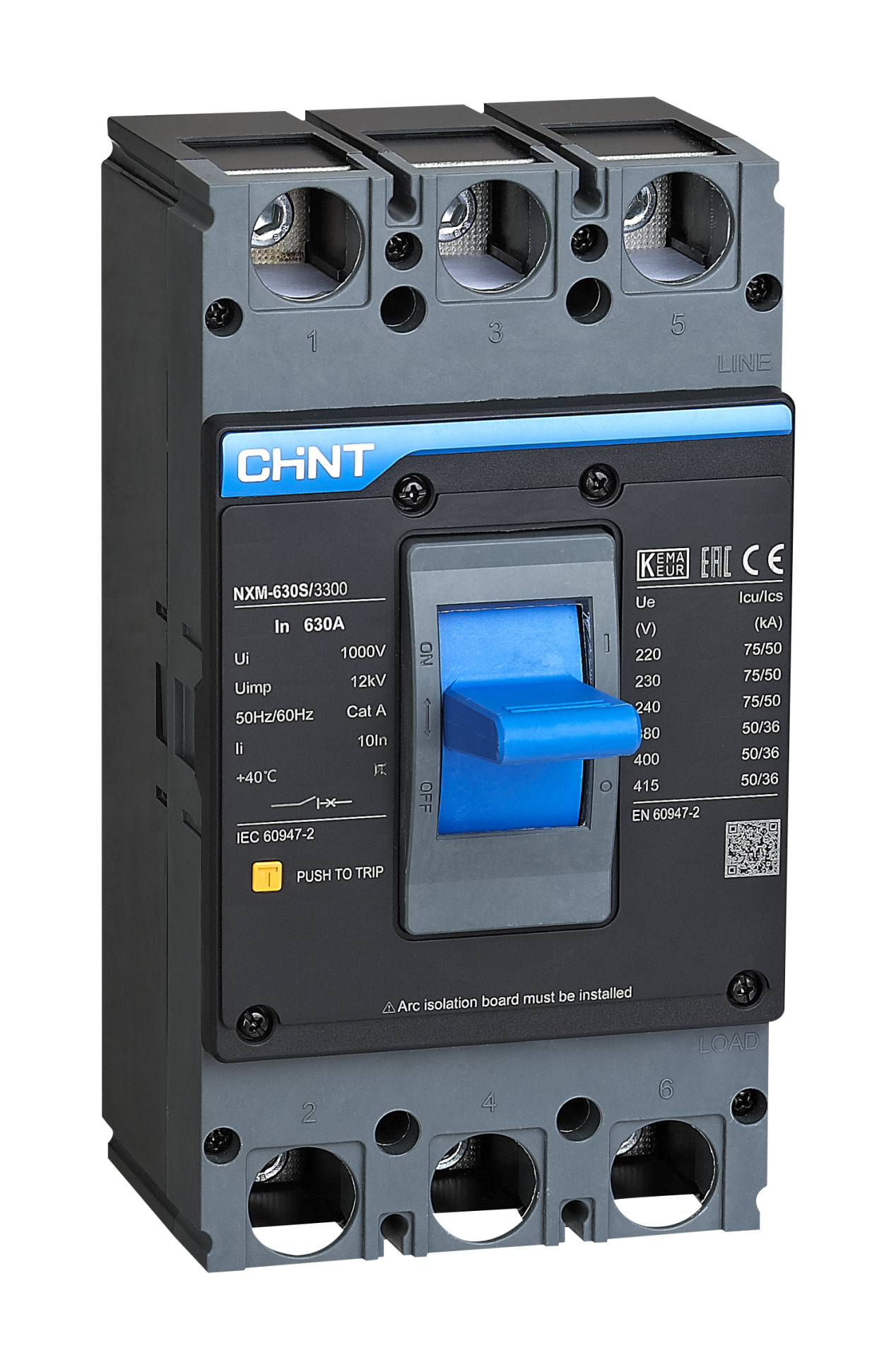 630 Amper TMŞ, Kompakt Şalter, 3x630 A, 131375