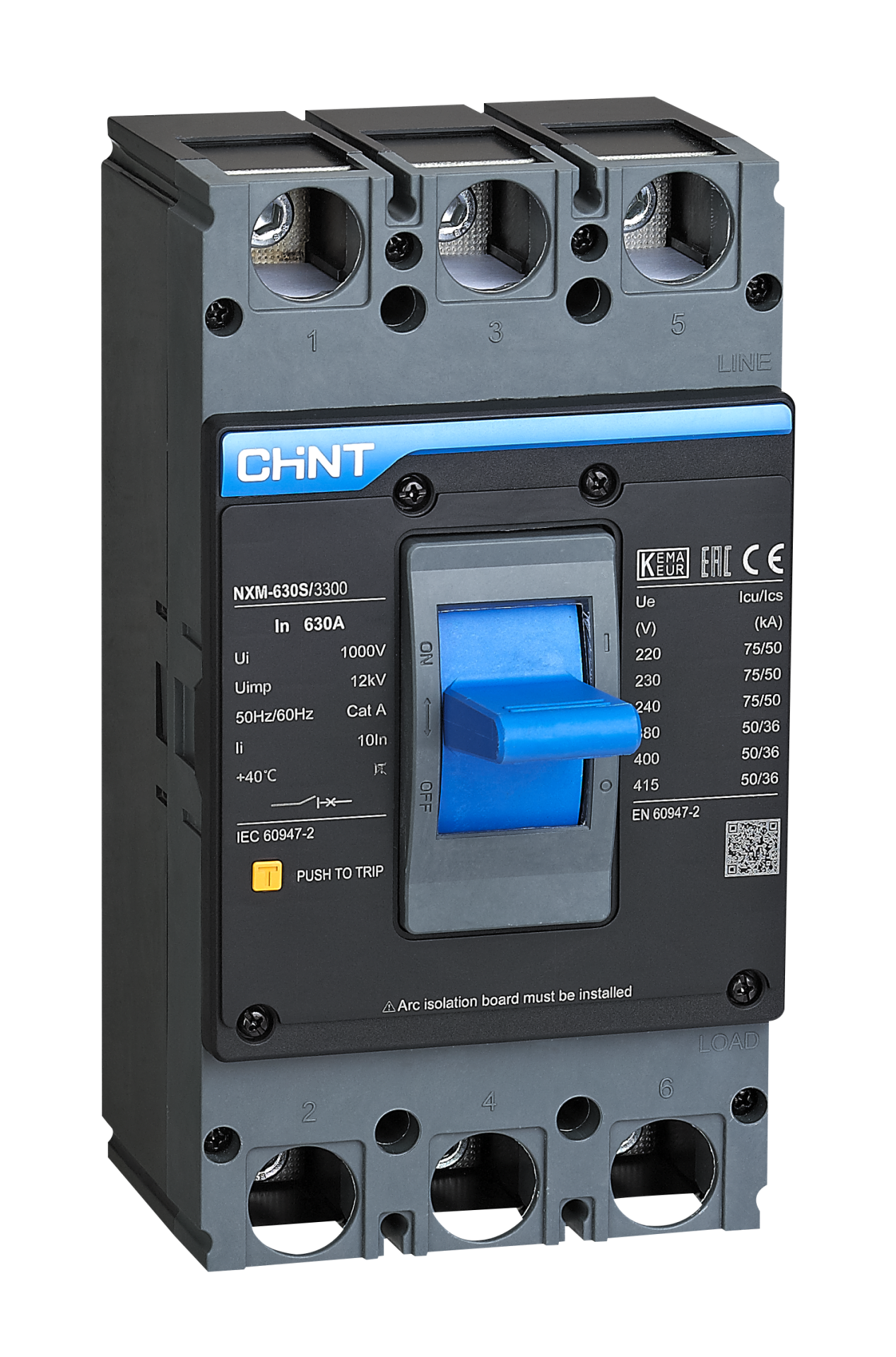630 Amper TMŞ, Kompakt Şalter, 3x630 A, 131375
