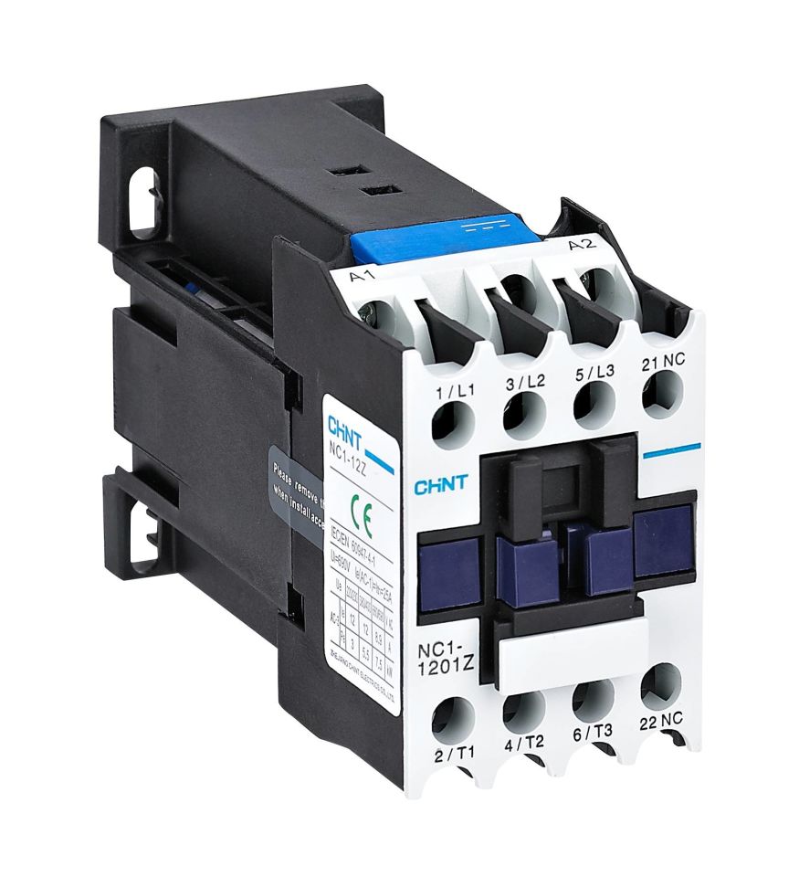 221207, NC1-1201Z, 24V DC Kontaktör, 5.5kW, 12A