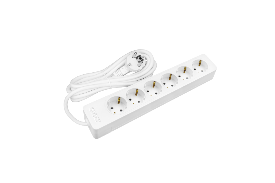 5 Metre 6 lı Priz, Uzatma Kablolu, Grup, Seyyar, Topraklı