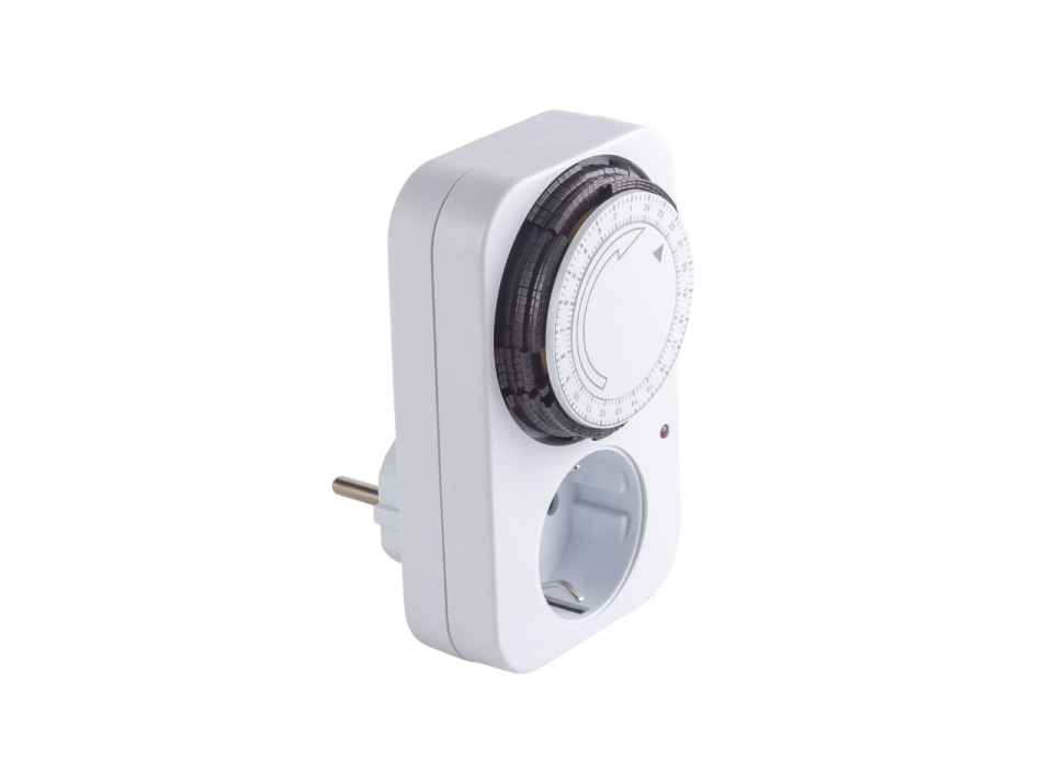 Mekanik Zaman Ayarlı Priz, 16A, Çocuk Korumalı, 220V