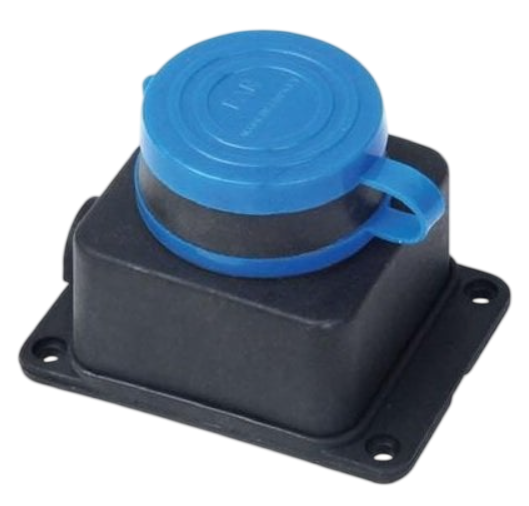 Tekli Kauçuk Priz, Duvar Prizi, Monofaze, IP44, Dış Ortam