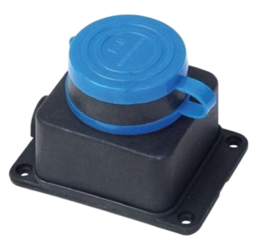 Tekli Kauçuk Priz, Duvar Prizi, Monofaze, IP44, Dış Ortam