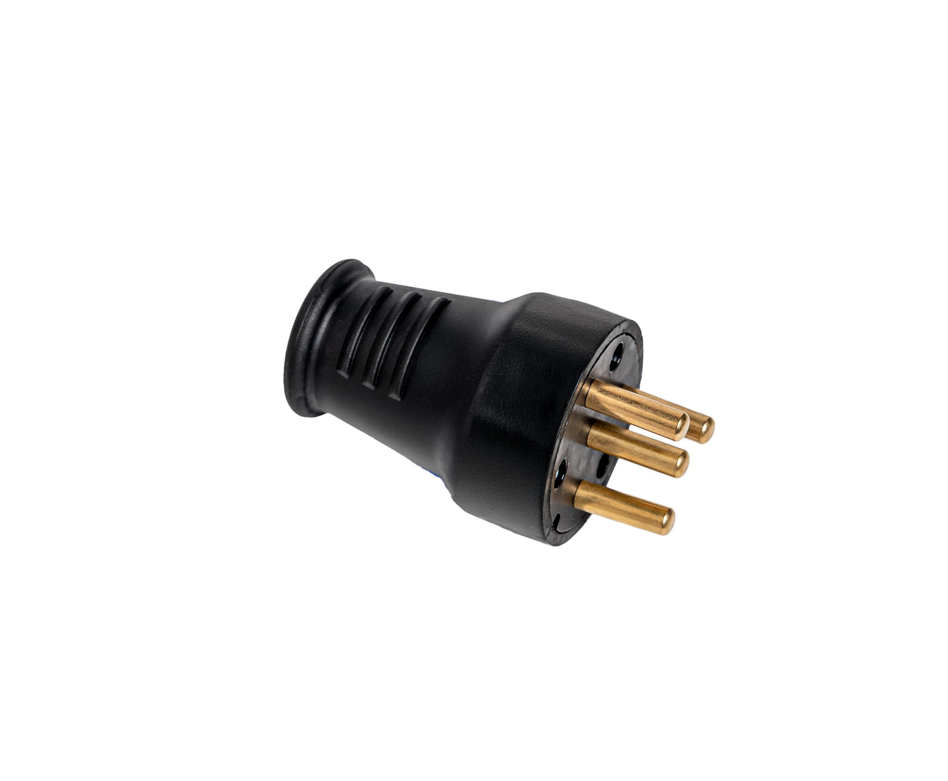 Trifaze Kauçuk Erkek Fiş, 3x25A, IP44, Siyah