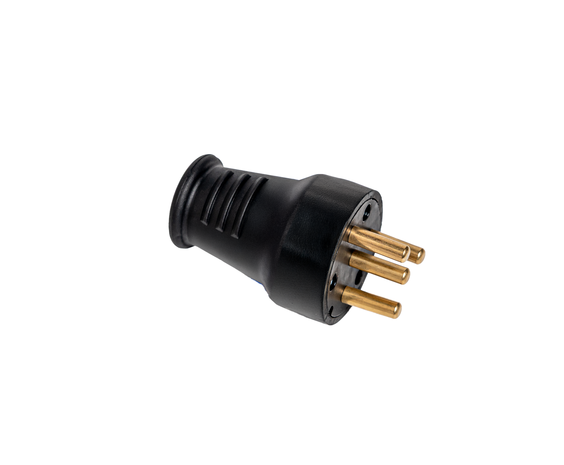 Trifaze Kauçuk Erkek Fiş, 3x25A, IP44, Siyah