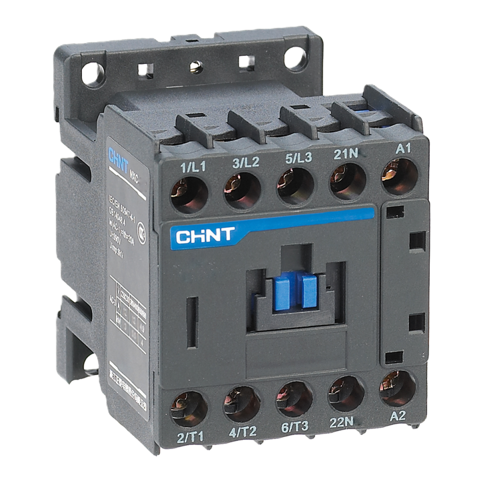 24V DC Kontaktör, 9A (AC-3), 3 Kutup, 4 kW, 1NA