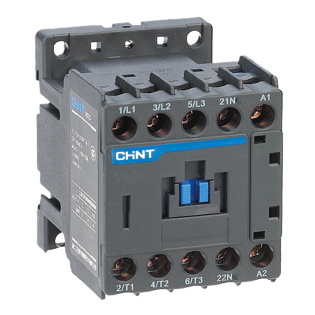 24V AC Kontaktör, 9A (AC-3), 3 Kutup, 4 kW, 1NA