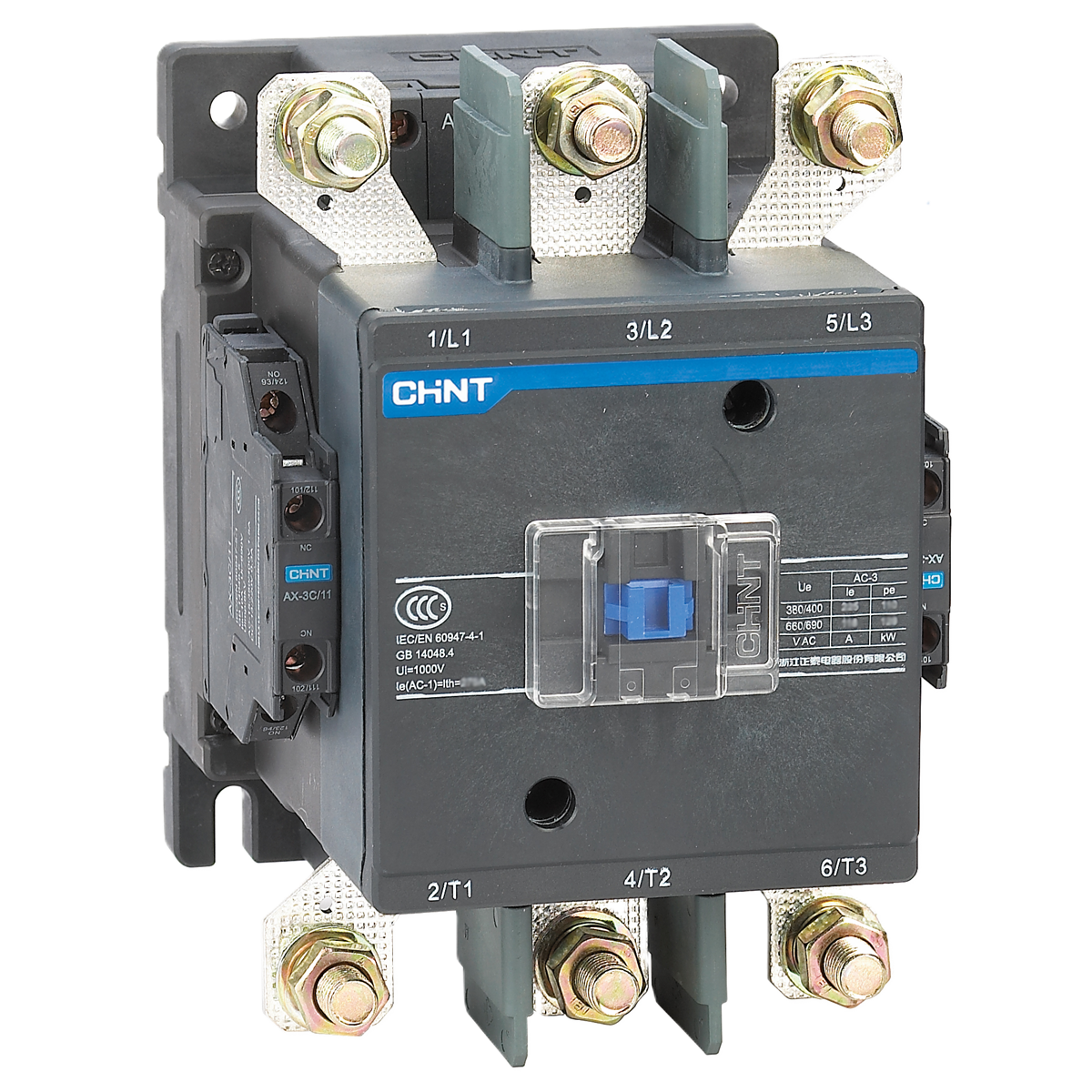 250 kW Kontaktör, 500 Amper, 220V AC, 836560