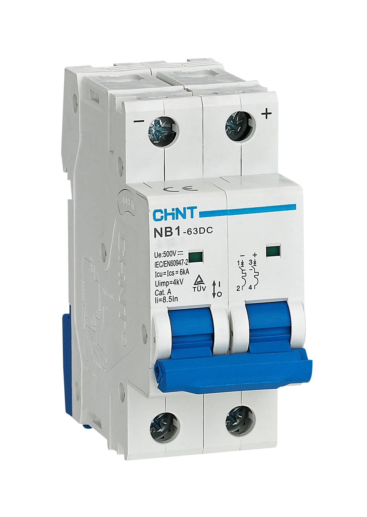 32 Amper DC Sigorta, Otomatik,  2 Kutup, 500 V DC