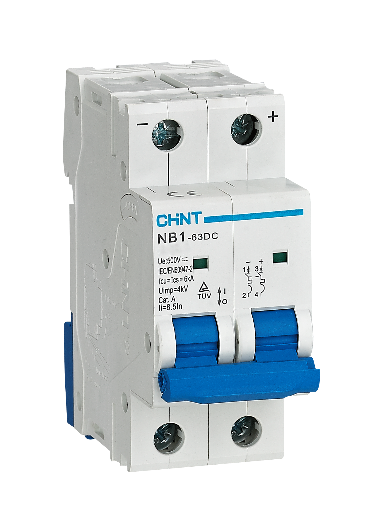 32 Amper DC Sigorta, Otomatik,  2 Kutup, 500 V DC