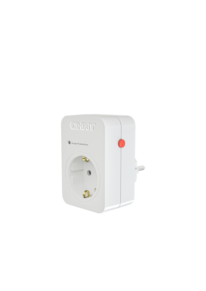 Tekli Akım Korumalı Priz, Şok Koruma Dahil, 230V, Beyaz