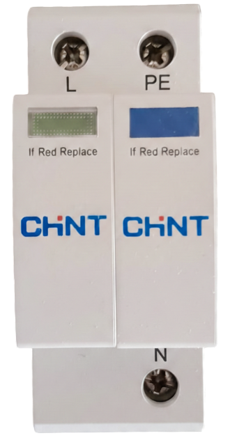 Tip 2 Parafudr, Ev Tipi, 1+N, Monofaze, 40kA, C Sınıfı