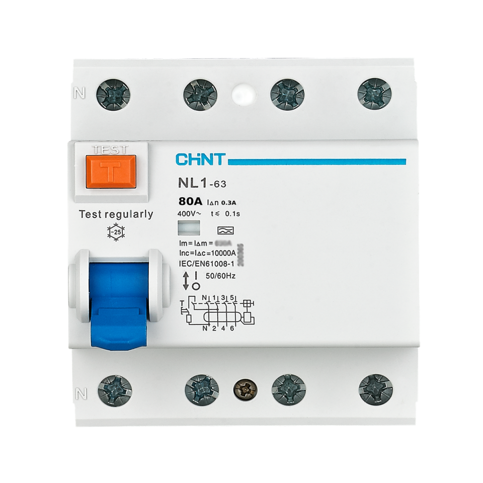 4x80A 300mA Kaçak Akım Rölesi, Trifaze, 200760