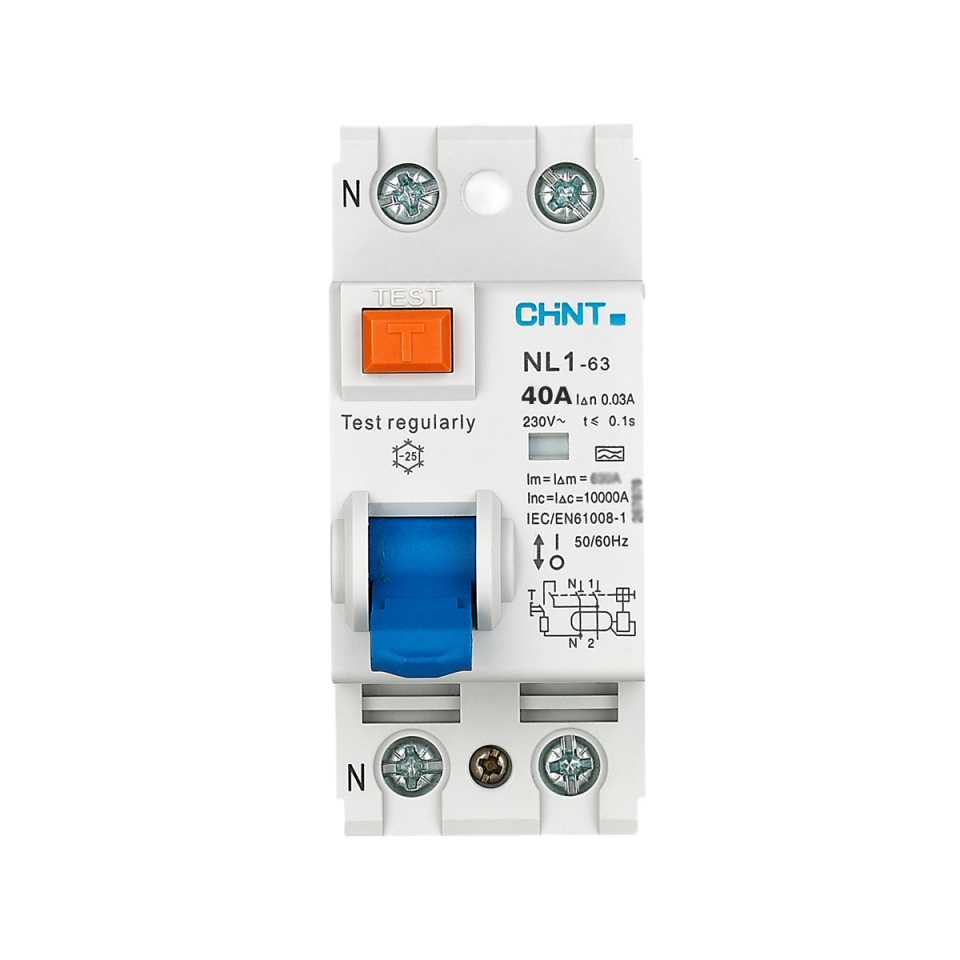 2x40A 30mA Kaçak Akım Rölesi, Monofaze, 200213