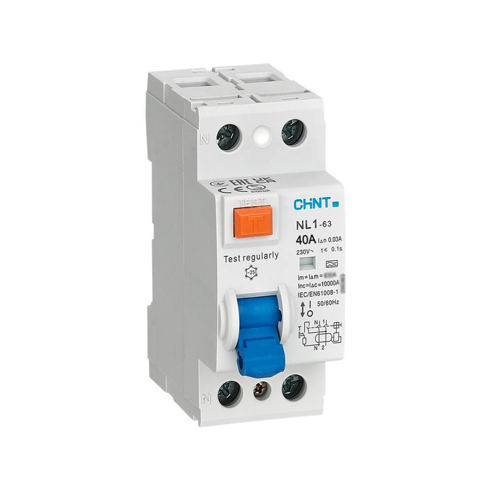 2x40A 30mA Kaçak Akım Rölesi, Monofaze, 200213