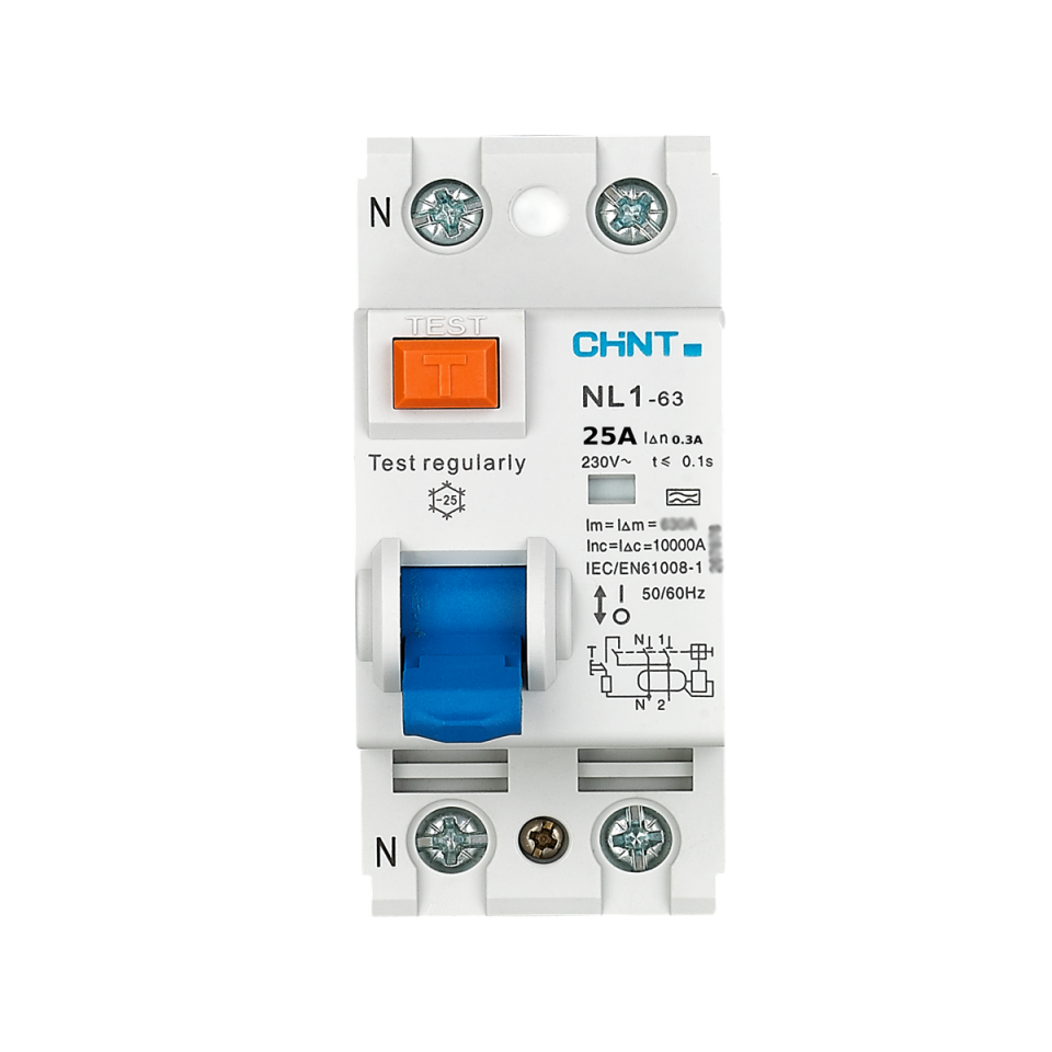 2x25A 300mA Kaçak Akım Rölesi, Monofaze, 200218