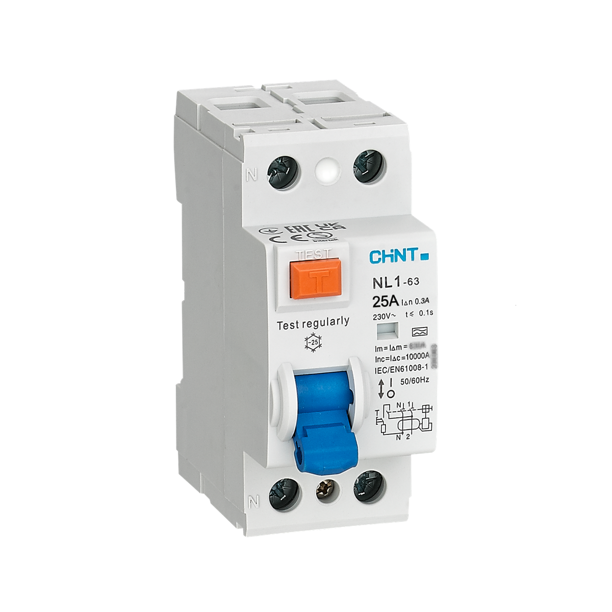 2x25A 300mA Kaçak Akım Rölesi, Monofaze, 200218