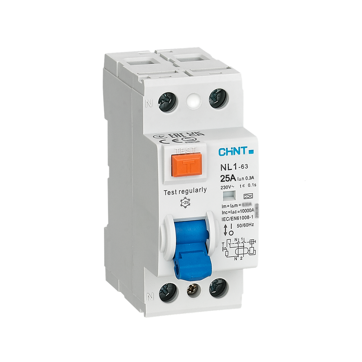 2x25A 300mA Kaçak Akım Rölesi, Monofaze, 200218