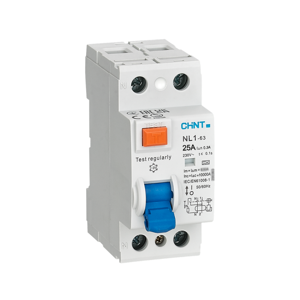 2x25A 300mA Kaçak Akım Rölesi, Monofaze, 200218
