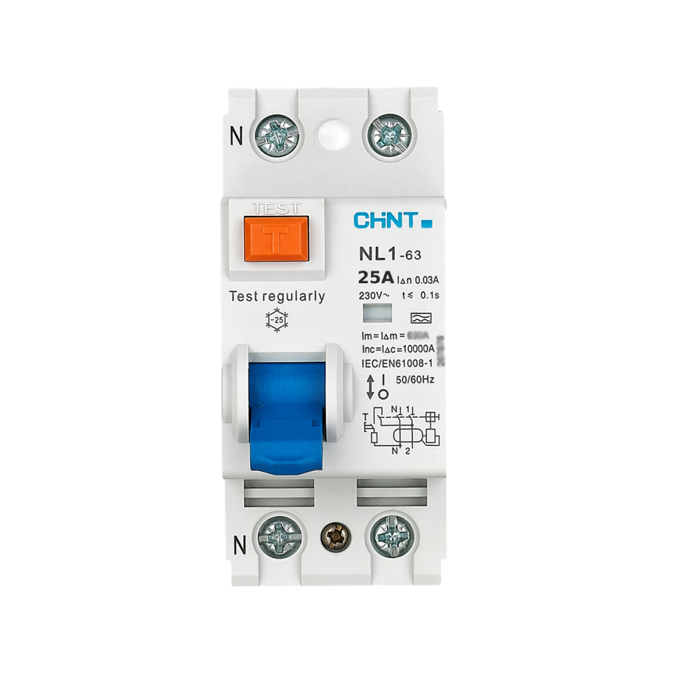 2x25A 30mA Kaçak Akım Rölesi, Monofaze, 200212