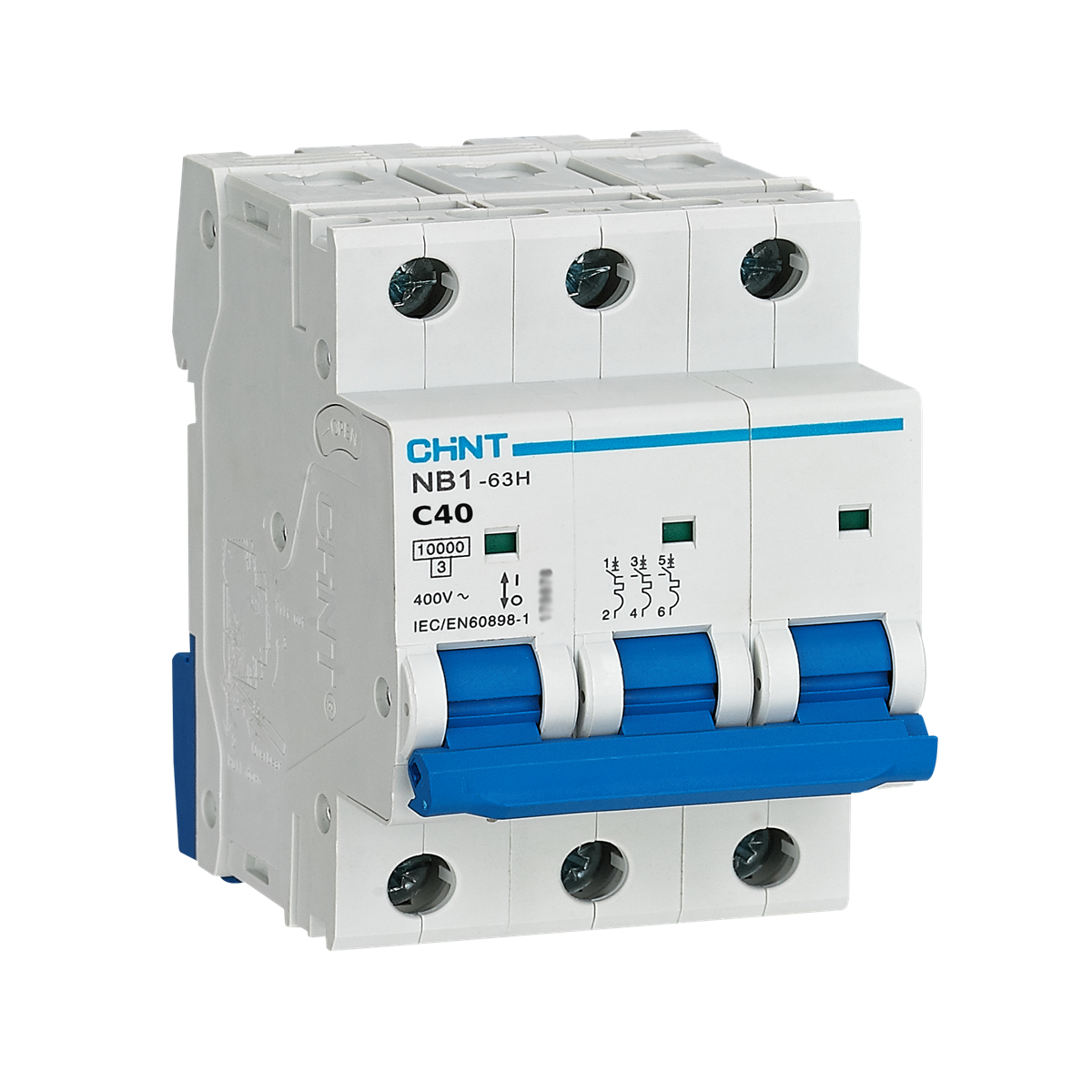 3x40A 10kA Sigorta, C Tipi, 179875, Chint NB1
