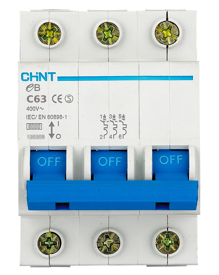 3x63 Amper Sigorta, k Otomat, Trifaze, 3lü Grup, C Tip