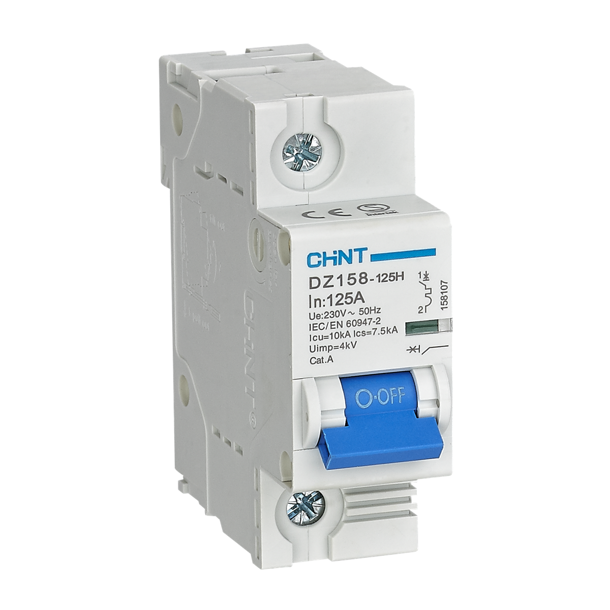 125 Amper Monofaze Sigorta, W Otomat, 1x125, 158107