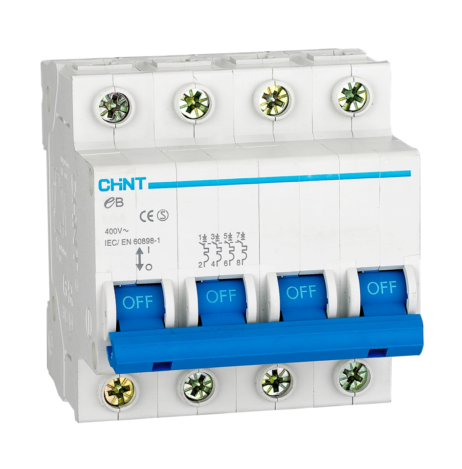 4x40A B Tipi Sigorta, 4 Kutup, Nötr Kesmeli, 186530