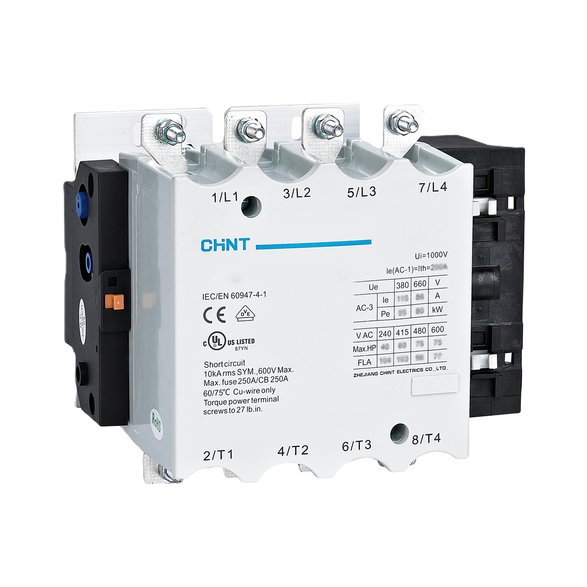 4x315A Kontaktör (AC-1) 671403, NC2-265M4