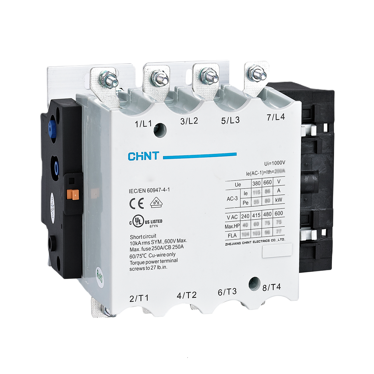 4x275A Kontaktör (AC-1) 671436, NC2-185M4