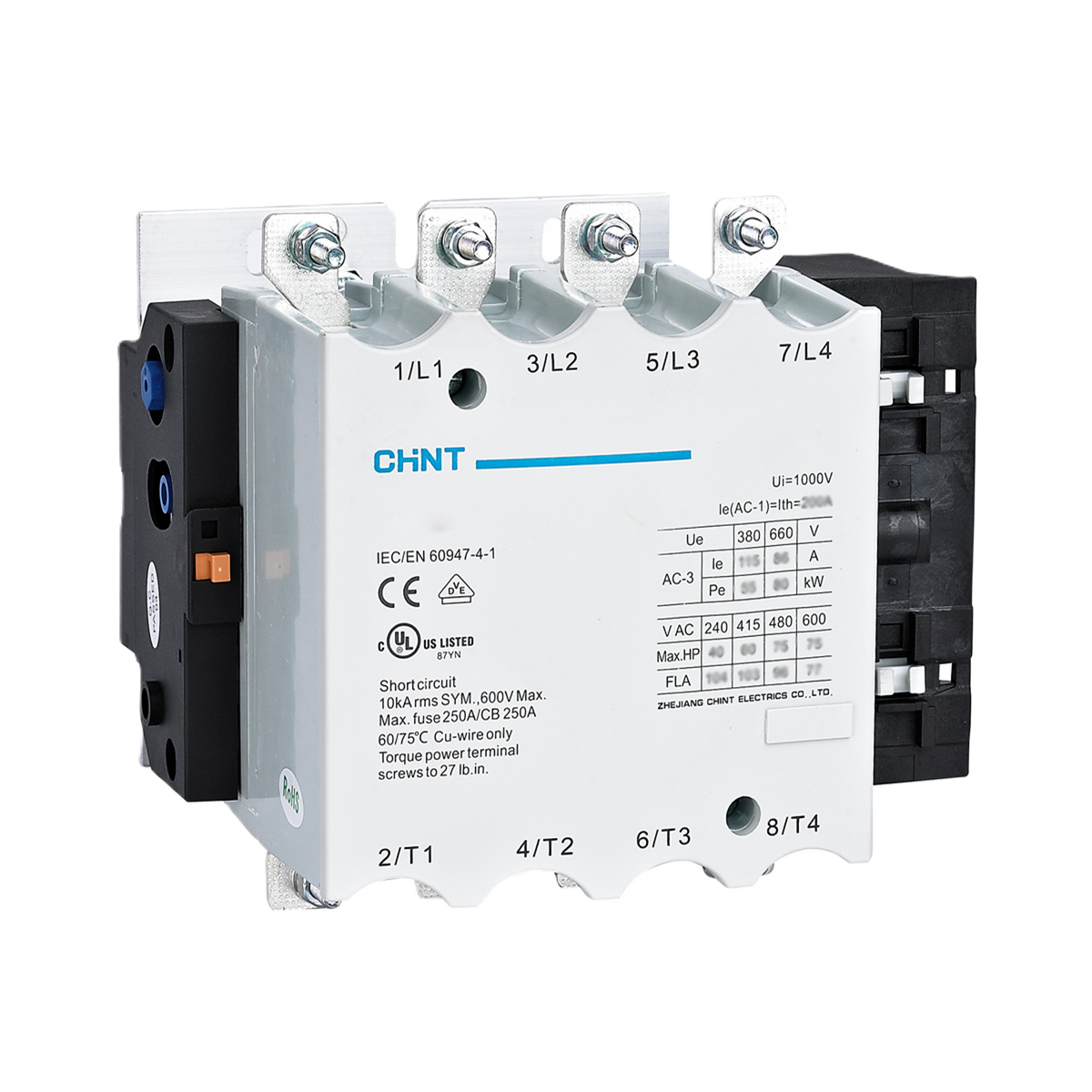 4x225A Kontaktör (AC-3) 671401, NC2-225M4