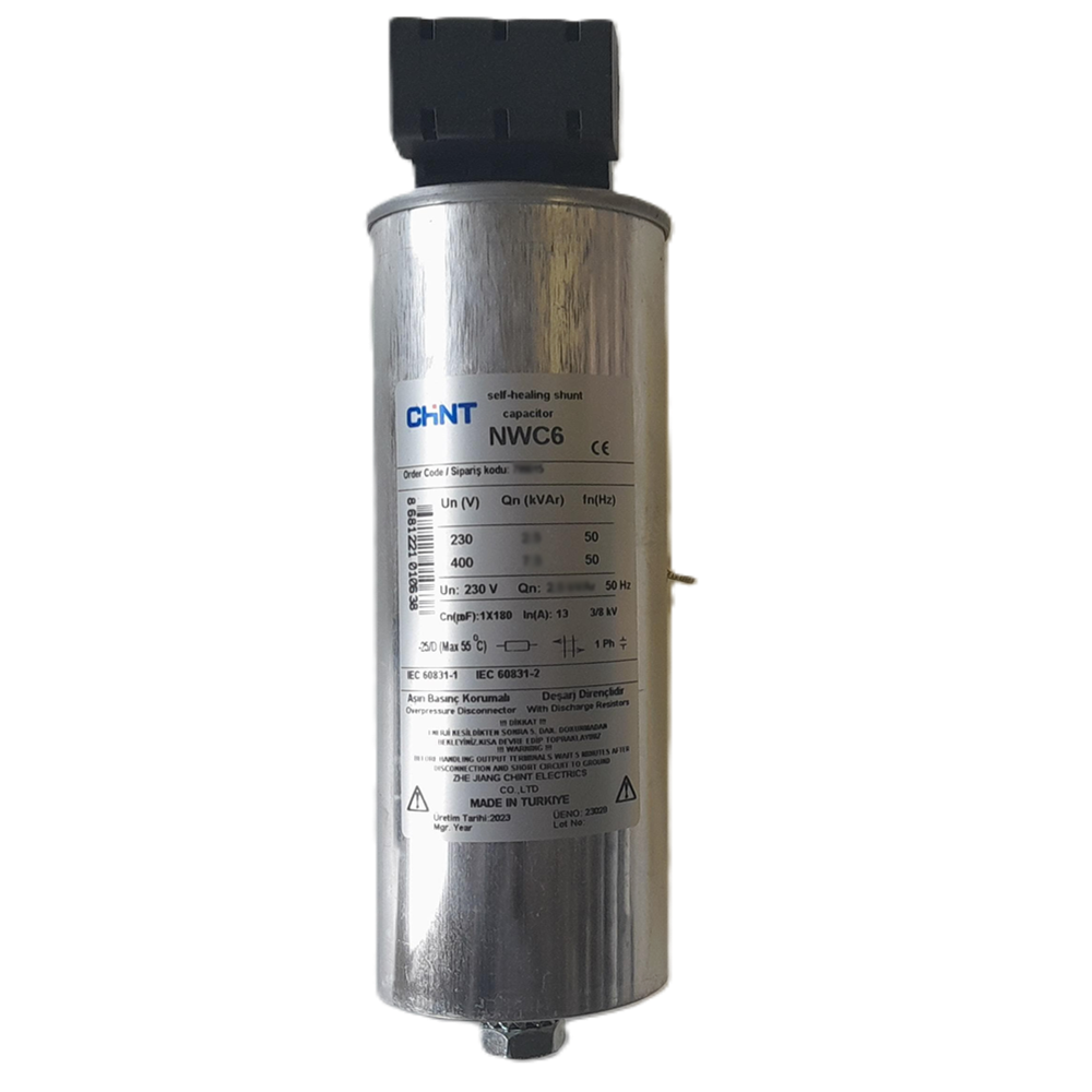 2.5 kVAR Monofaze Kondansatör, 230V AC, 799015