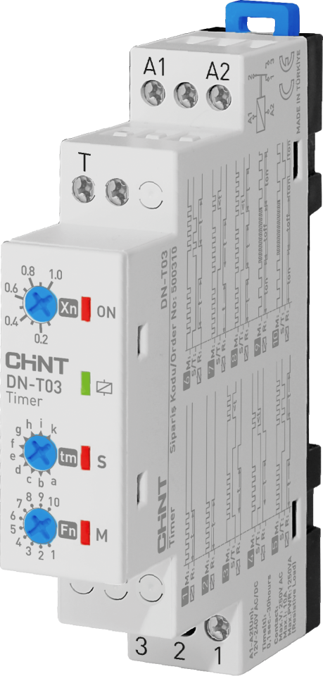 Çok Fonksiyonlu Zaman Rölesi, 0.1sn-30saat, Pano Tip