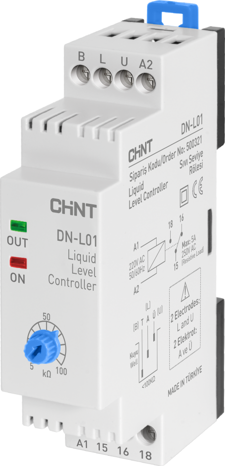 Sıvı Seviye Kontrol Rölesi, Dalgıç Pompa İçin, 220VAC