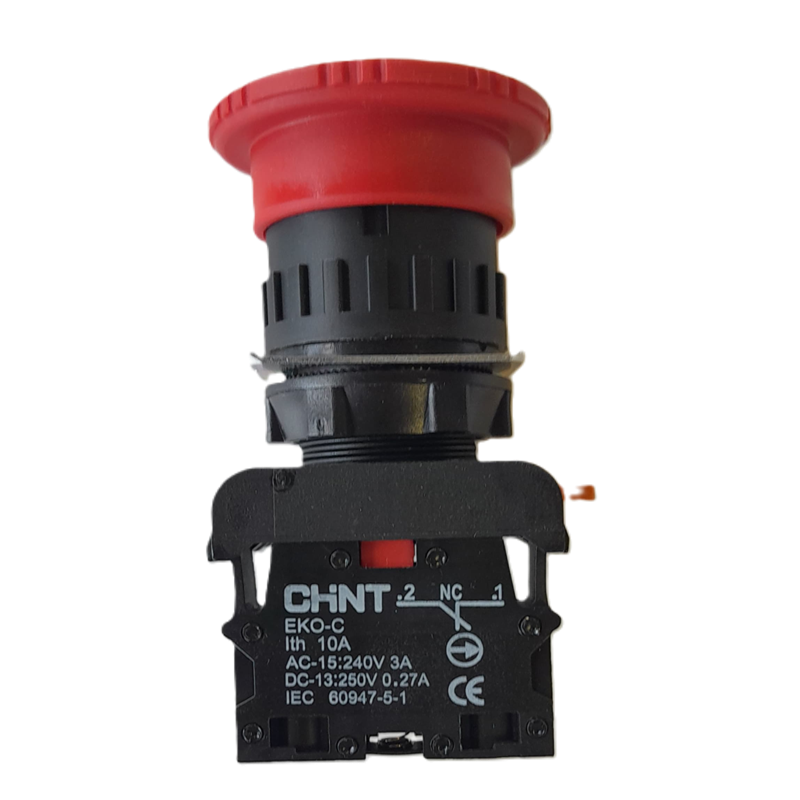 Acil Kesme Butonu, Mantar Tip, Emergency, 1NC (1NK)