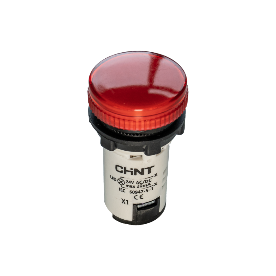 Kırmızı Pano Led Sinyal Lambası, Arıza, 220 VAC