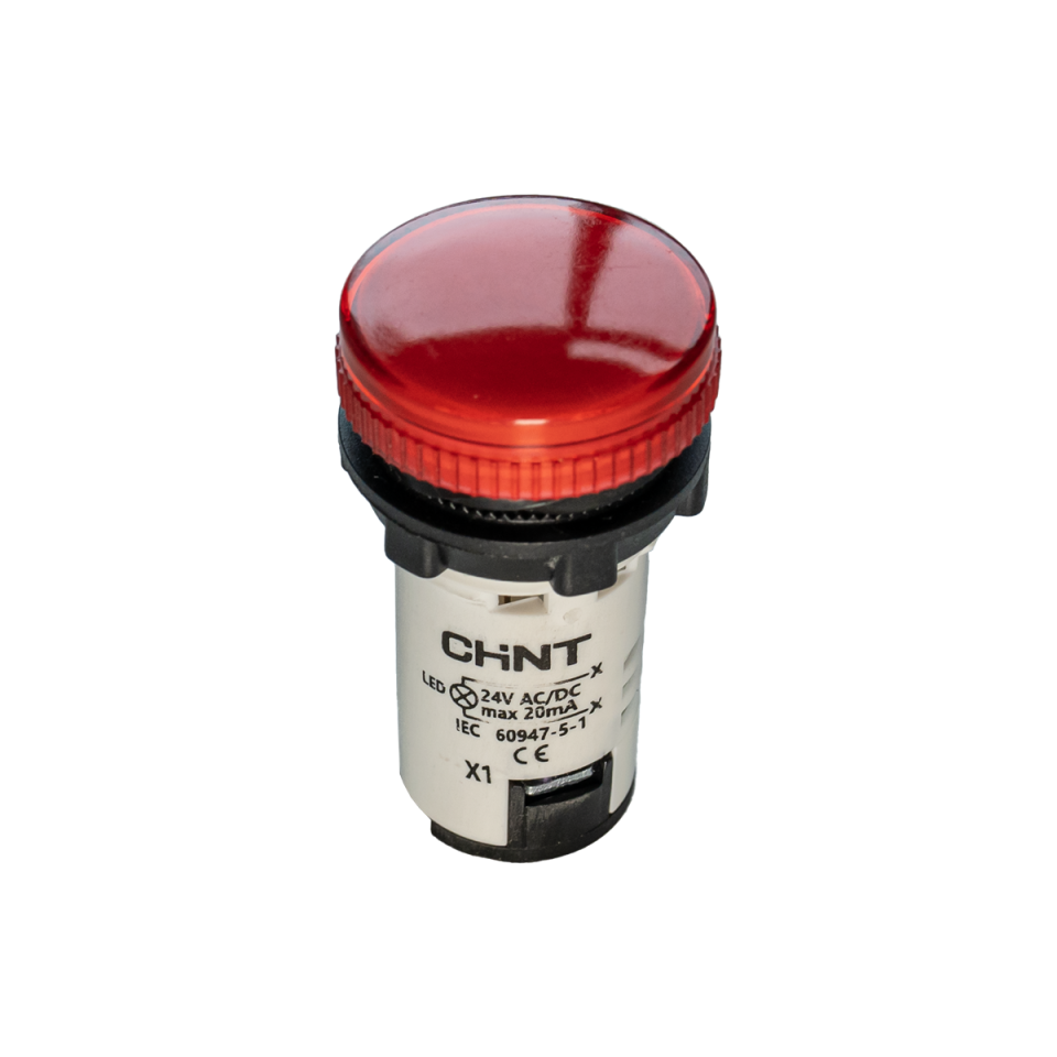 Kırmızı Pano Led Sinyal Lambası, Arıza, 220 VAC