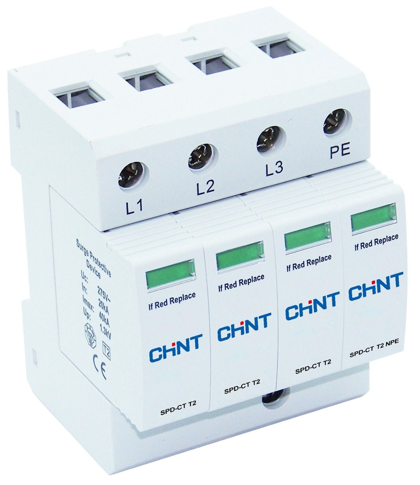 Trifaze Parafudr, 3+N, Imax=40kA, Tip2, 275V, 500959